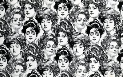 Design for Wallpaper, Suitable for a Bachelor Apartment, 1902 by Charles Dana Gibson